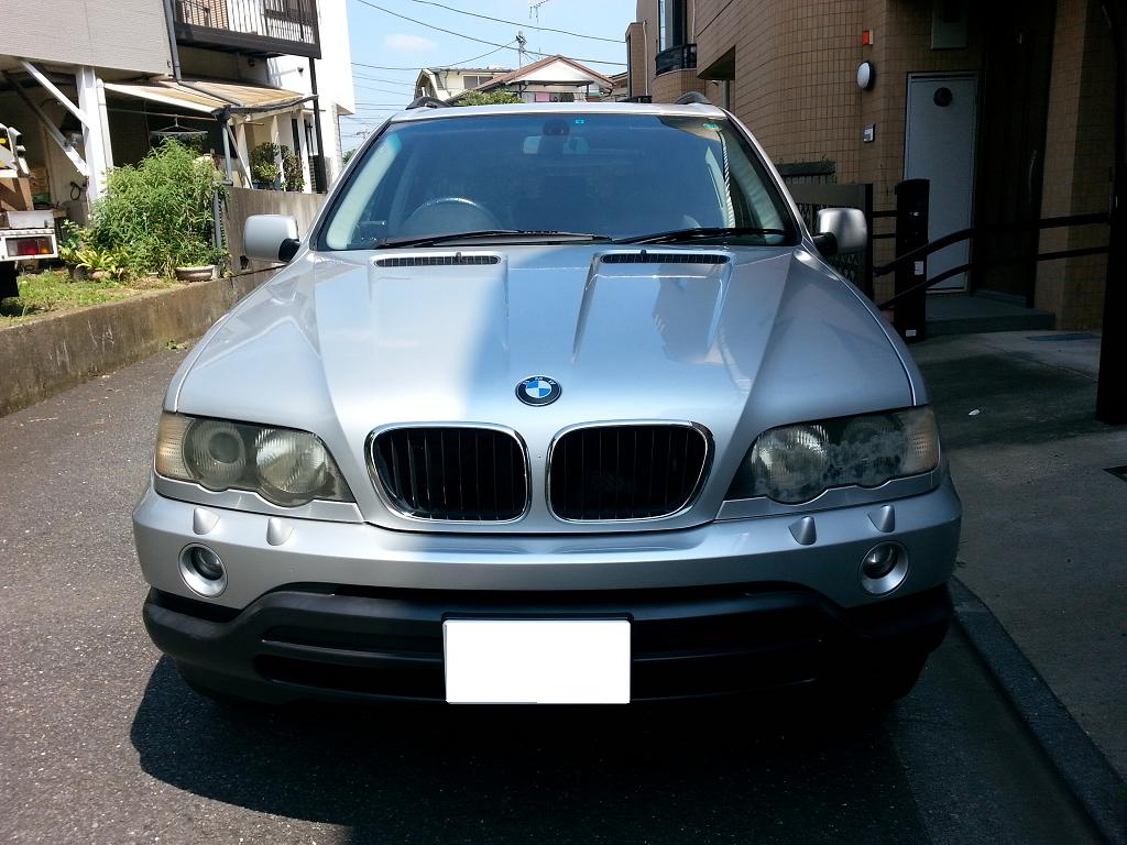 BMW X5 ヘッドライト　小傷・曇り・黄ばみ　磨き