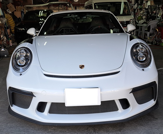 ポルシェ　911　GT3　アルミホイール　マット塗装　リペア　ホイール　傷修理　マット　塗装　タイヤ交換